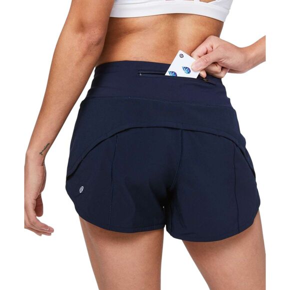 Lululemon Speed Up Short Mid-Rise *4" *True Navy - Picture 3 of 8